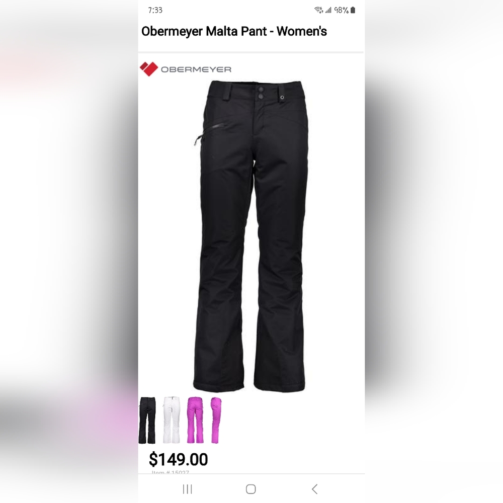 Obermeyer Malta Ski Pant 4L